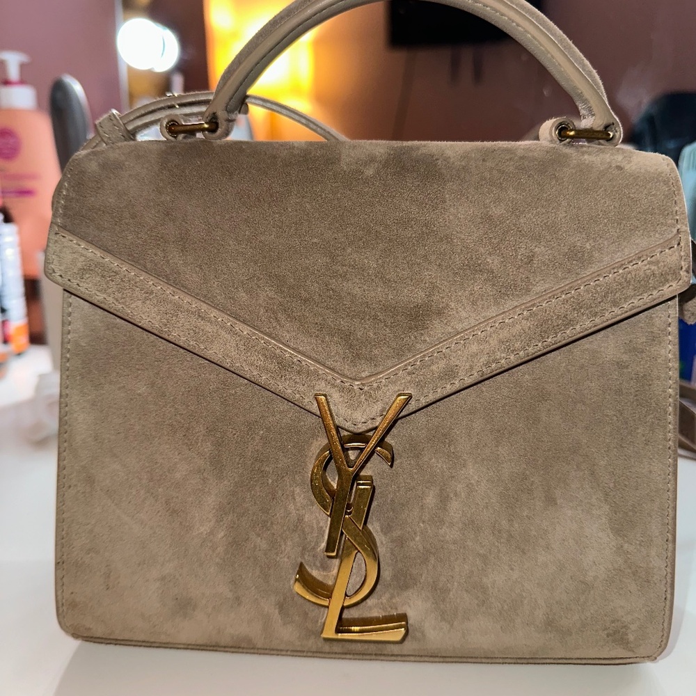 Saint Laurent Cassandra Mini YSL Top-Handle Crossbody